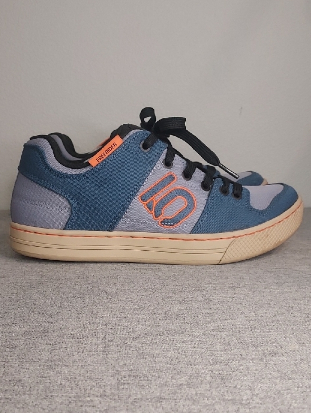 Adidas Five Ten Blue Orange Freerider 5.10 Men's MTB Flat Pedal Shoe Size US 9